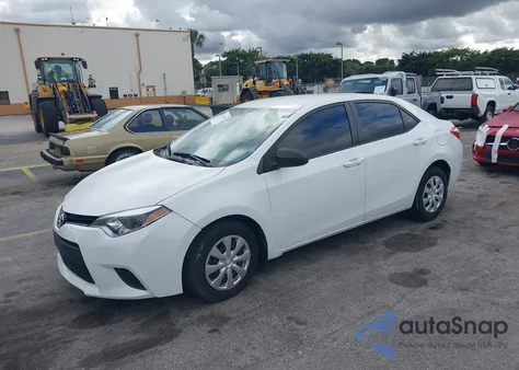 2016 Toyota Corolla L z USA, uszkodzony, nr VIN 2T1BURHE0GC511628